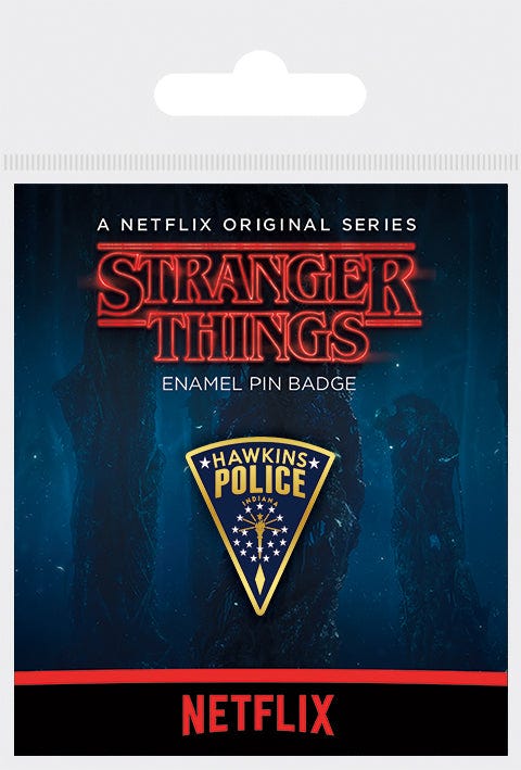 STRANGER THINGS HAWKINS POLICE (ENAMEL PIN BADGE)