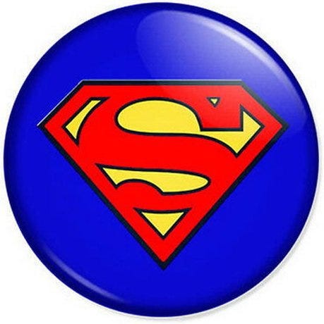 SUPERMAN - LOGO (BUTTON BADGE)