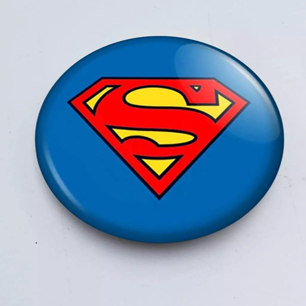 SUPERMAN - LOGO (BUTTON BADGE)