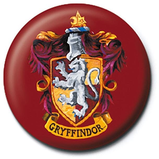 HARRY POTTER - GRYFFINDOR CREST (BUTTON BADGE)