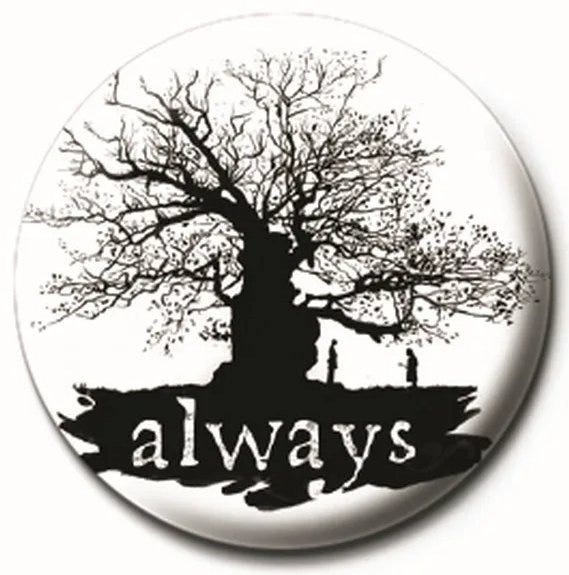 HARRY POTTER - ALWAYS SILHOUETTE (BUTTON BADGE)