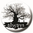 HARRY POTTER - ALWAYS SILHOUETTE (BUTTON BADGE)