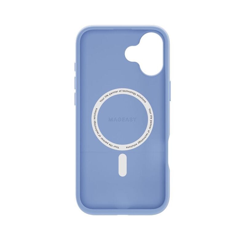 MAGEASY Vibrant MagSafe Shockproof Protective Case for 2024 iPhone 16 6.7, 16 feet drop protection Blue