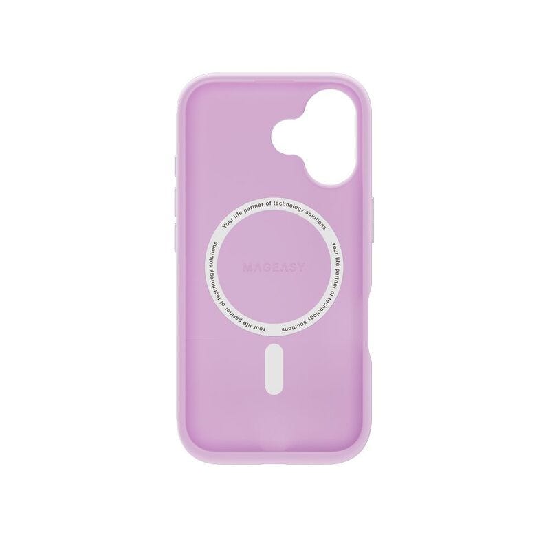 MAGEASY Vibrant MagSafe Shockproof Protective Case for 2024 iPhone 16 6.1, 16 feet drop protection Lavender
