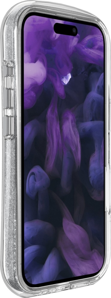 LAUT Aero Sparkle for iPhone 16 Pro - Crystal Silver
