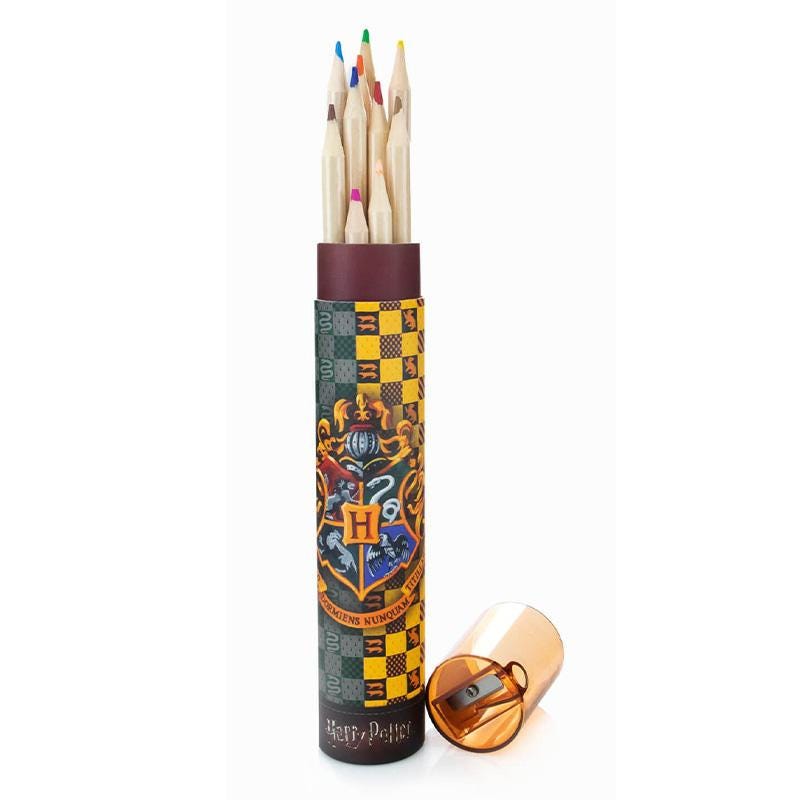 HARRY POTTER - COLOURFUL CREST CHECK (PENCIL TUBE)