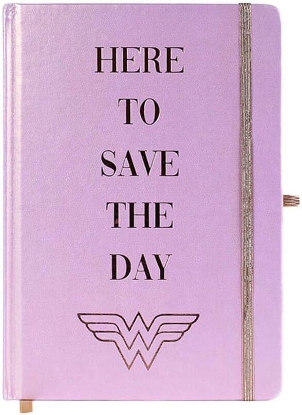 WONDER WOMAN - HERE TO SAVE THE DAY (A5 WIRO NOTEBOOK)