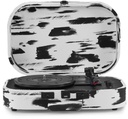 CROSLEY DISCOVERY PORTABLE TURNTABLE WITH BLUETOOTH IN/OUT - BLACK & WHITE