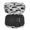 CROSLEY DISCOVERY PORTABLE TURNTABLE WITH BLUETOOTH IN/OUT - BLACK & WHITE