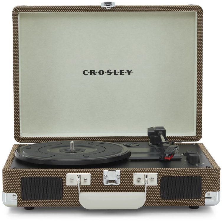 CROSLEY CRUISER PLUS PORTABLE TURNTABLE WITH BLUETOOTH IN/OUT - TWEED
