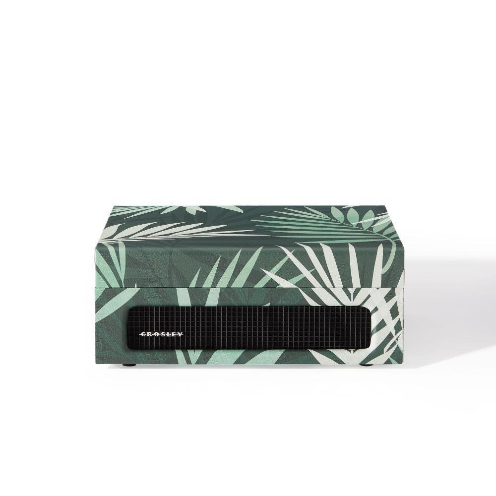 CROSLEY VOYAGER PORTABLE TURNTABLE WITH BLUETOOTH IN/OUT - BOTANICAL