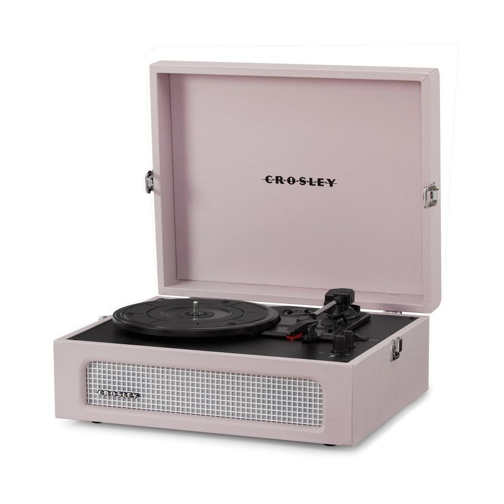 CROSLEY VOYAGER PORTABLE TURNTABLE WITH BLUETOOTH IN/OUT - AMETHYST