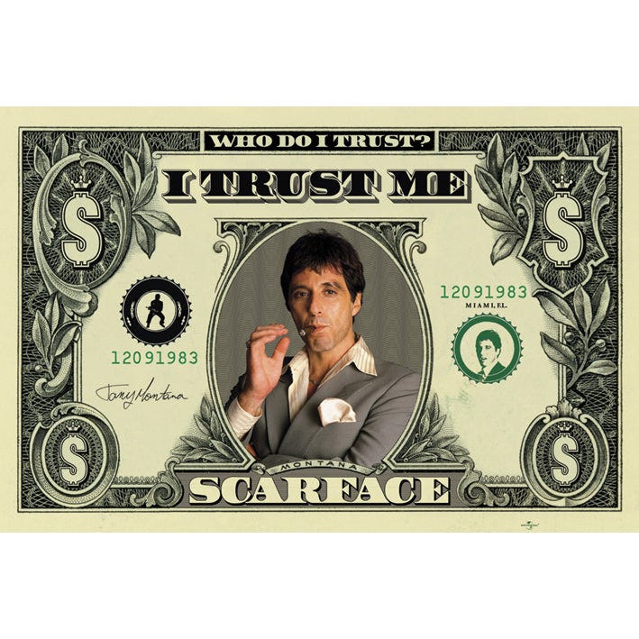 SCARFACE - DOLLAR - (MAXI POSTER)