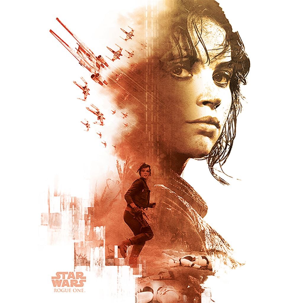 STAR WARS ROGUE ONE - JYN RED (CANVASS PRINT)