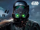 STAR WARS ROGUE ONE - DEATH TROOPER GLOW (CANVASS PRINT)
