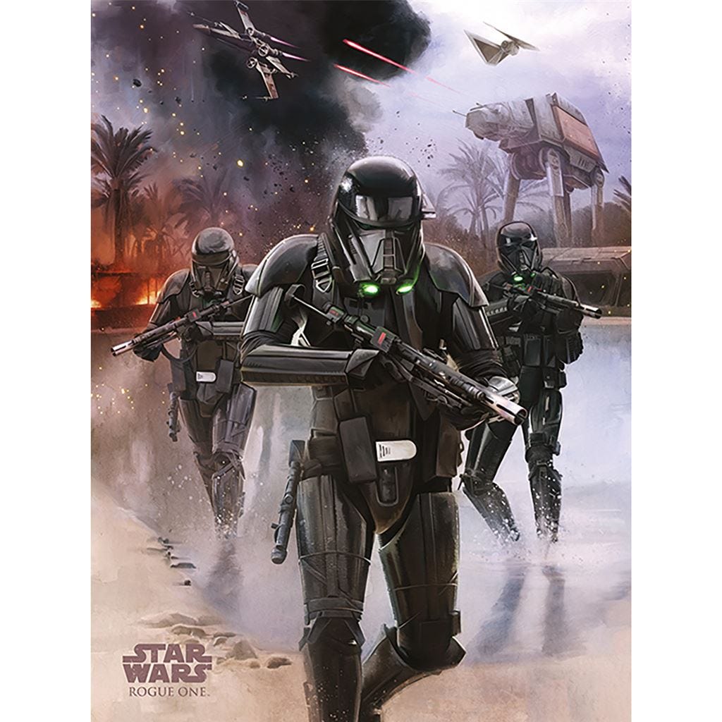 STAR WARS ROGUE ONE - DEATH TROOPER BEACH (CANVASS PRINT)