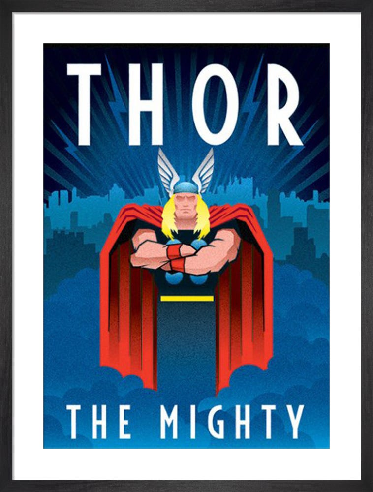 MARVEL DECO - THOR (ART PRINT)