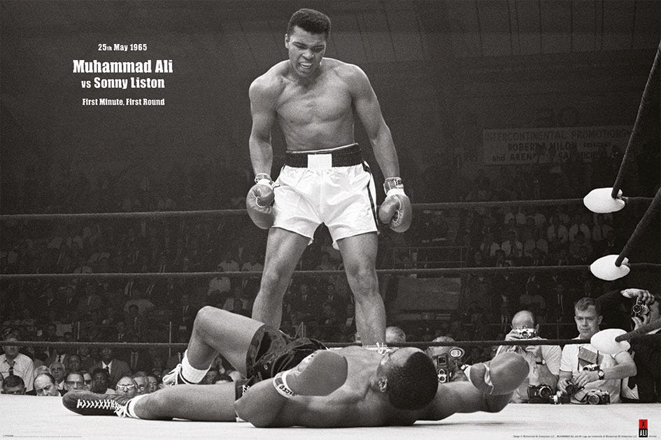 MUHAMMAD ALI - V LISTON LANDSCAPE (MAXI POSTER)