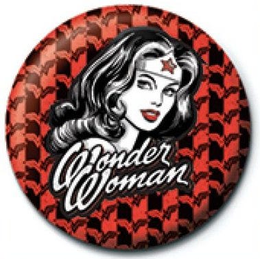 WONDER WOMAN - RED (BUTTON BADGE)