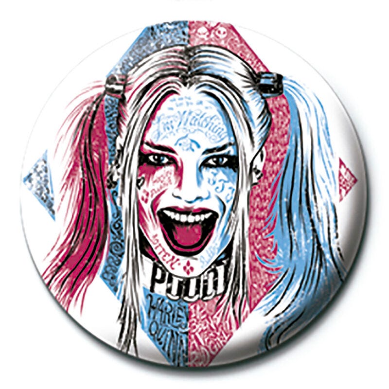 SUICIDE SQUAD - HARLEY QUINN TATTOO (BUTTON BADGE)