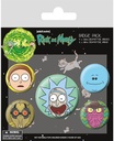 RICK AND MORTY - HEADS (BADGE PACK)