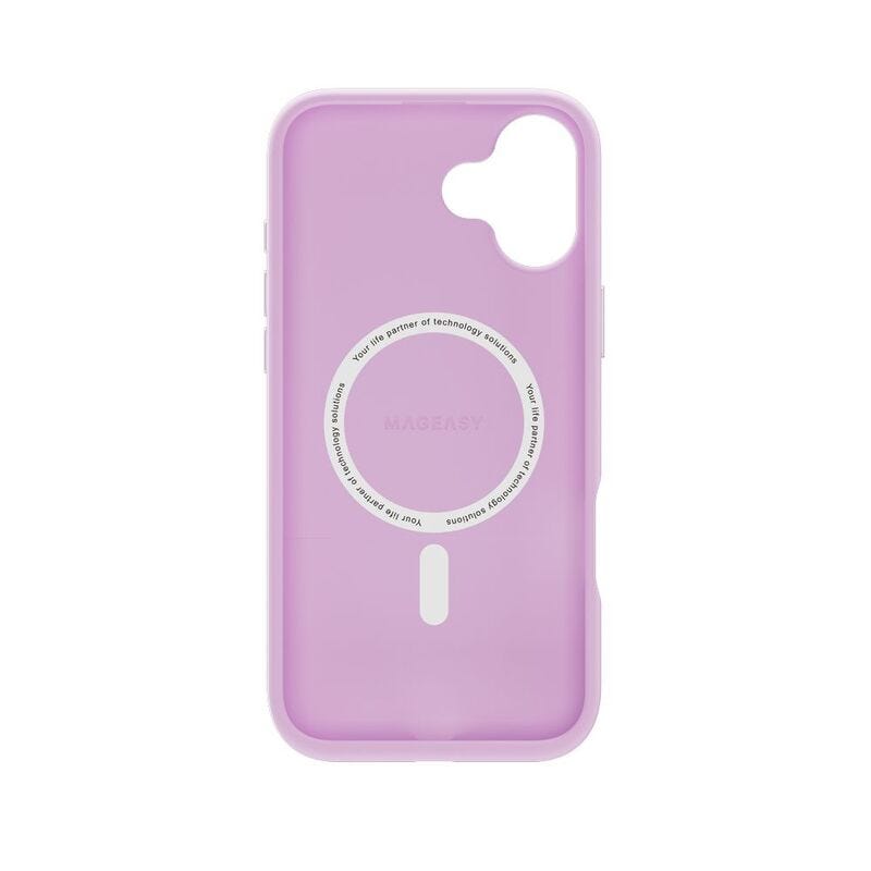 MAGEASY Vibrant MagSafe Shockproof Protective Case for 2024 iPhone 16 6.7, 16 feet drop protection Lavender