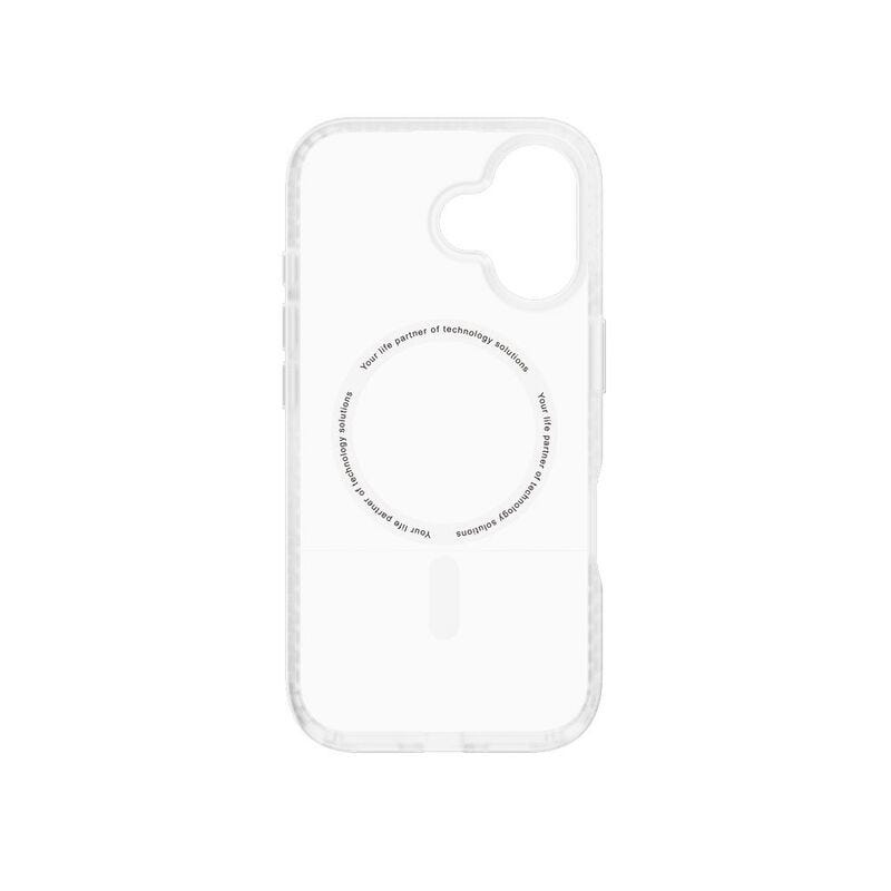 MAGEASY Vibrant MagSafe Shockproof Protective Case for 2024 iPhone 16 6.1, 16 feet drop protection Transparent