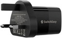 PowerBuddy 5.0 GaN Compact Wall Charger 67W 3 Port, 1 USB-A 2 USB-C, UK-Black
