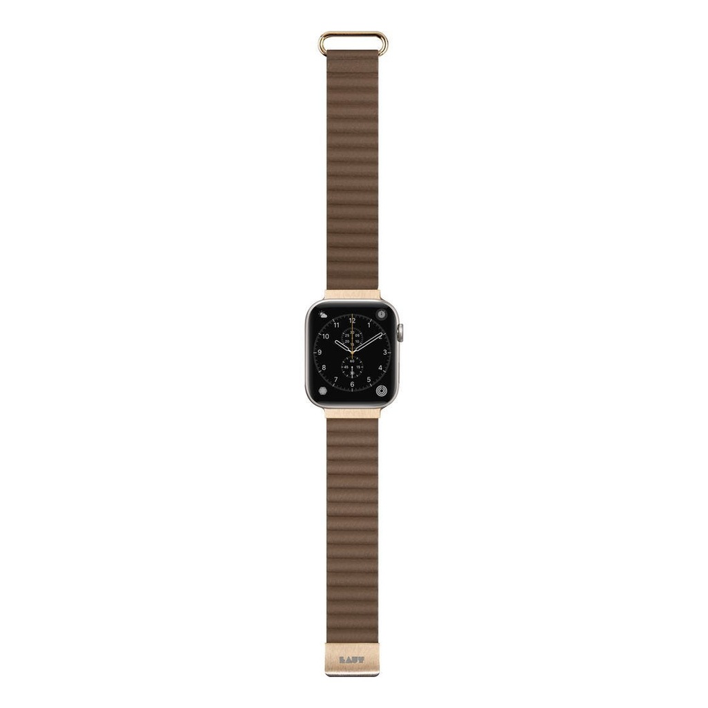 LAUT NOVI LUXE for Apple Watch 42/44/45/49mm - Sepia Brown
