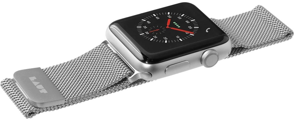 LAUT Steel Loop for AppleWatch 49/45/44/42mm- Silver