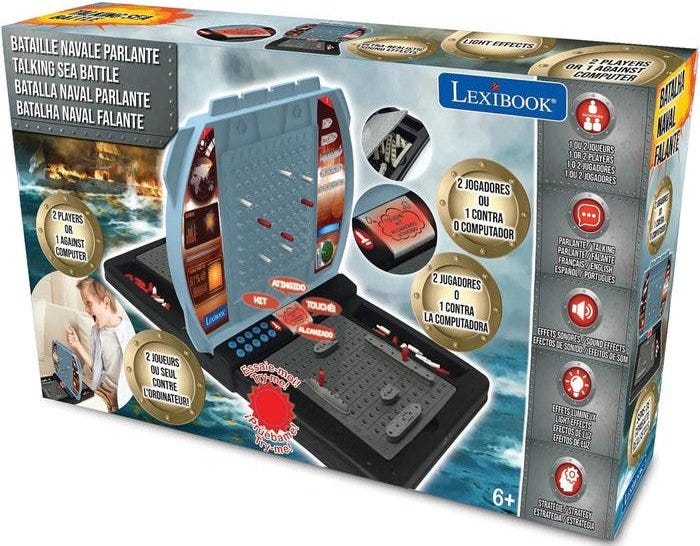 ELECTRONIC TALKING SEA BATTLE GAME W/LIGHTS 1/2 PLAYERS