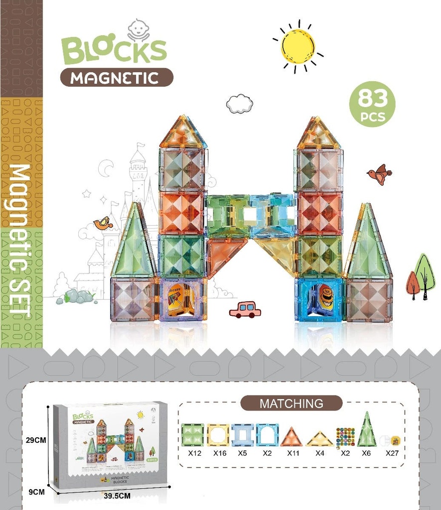 Magnetic Diamond building blocks 83Pc