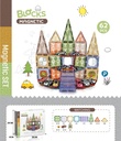 Magnetic Diamond building blocks 62Pcs