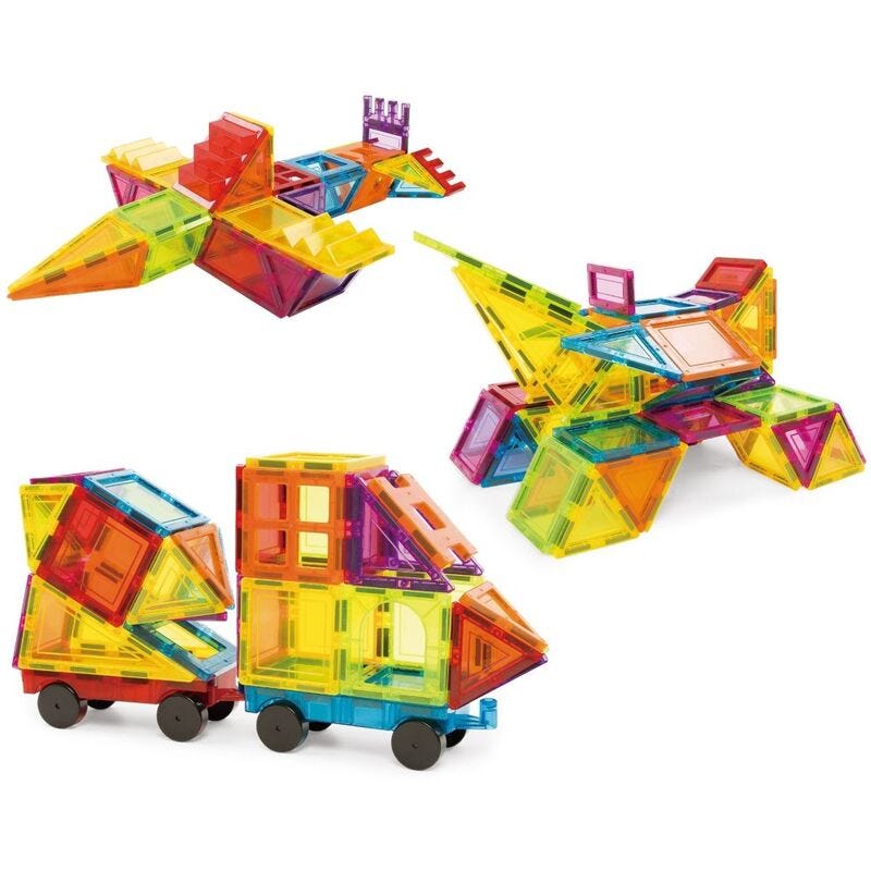 Magnetic construction blocks 85 pcs