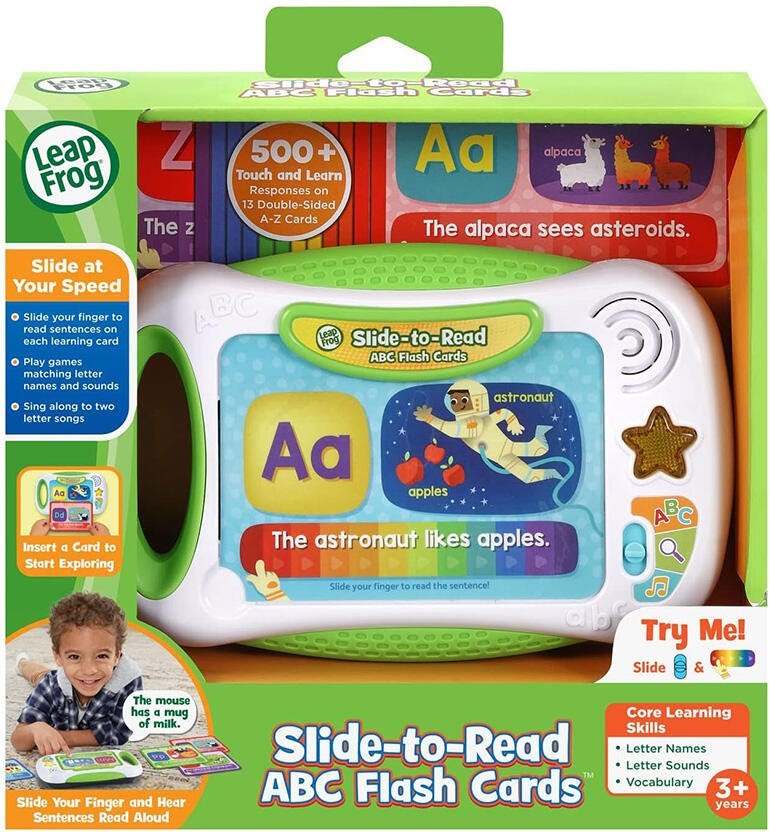 SLIDE-TO-READ ABC FLASH CARDS (LFUS)