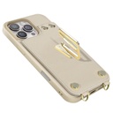 Levelo Serena Leather Case-iPhone 16 Pro -Beige