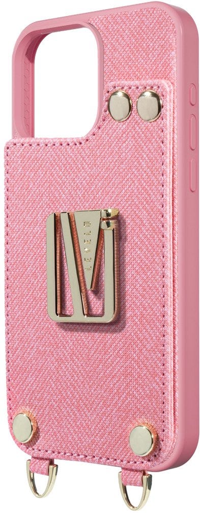 Levelo Serena Leather Case-iPhone 16 Pro -Pink