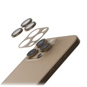 Levelo Trio Pro Camera Lens Protector -iPhone 16 Pro/Pro Max- Desert Rose Gold