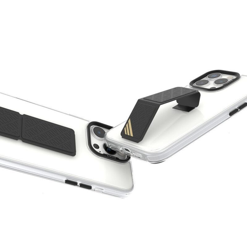 Levelo Morphix Clara Grip Case-iPhone 16 Pro - Black