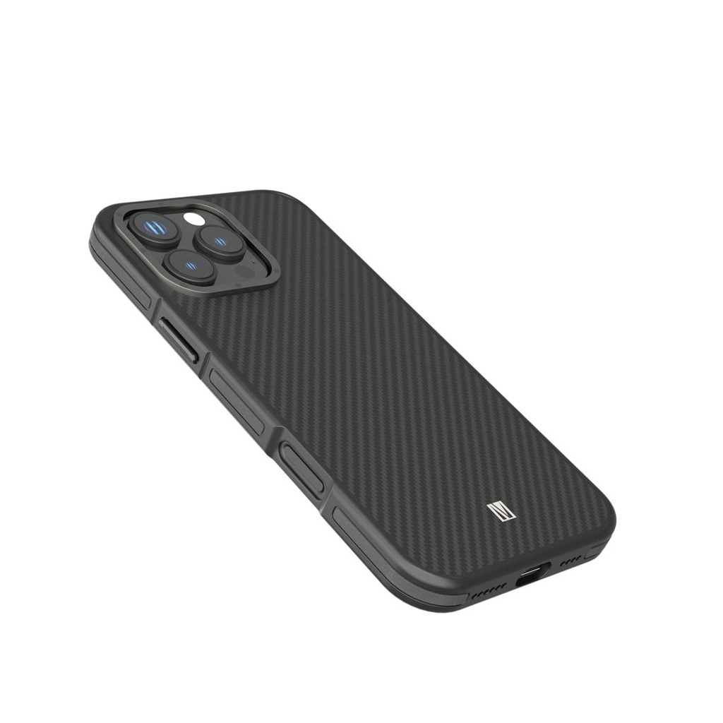 Levelo Ox Carbon Case-iPhone 16 Pro Max -iPhone 16 Pro - Black