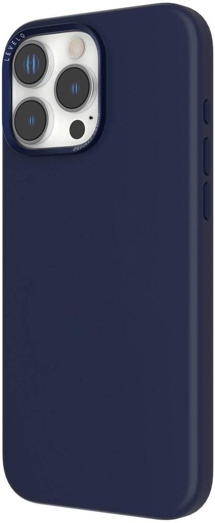Levelo Iris Magsafe Liquid Silicone Case -iPhone 16 Pro Max- Blue