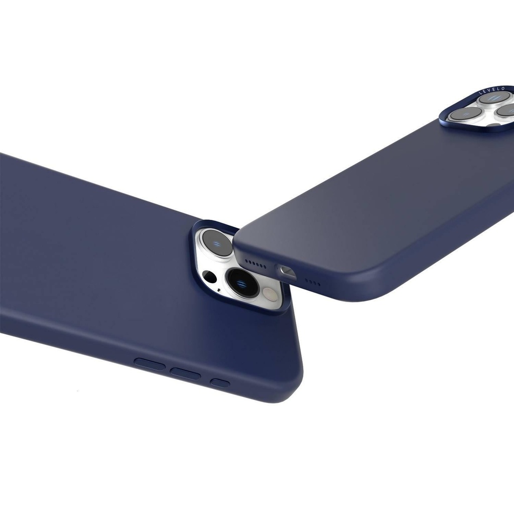 Levelo Iris Magsafe Liquid Silicone Case -iPhone 16 Pro Max- Blue