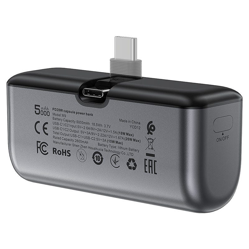 ACEFAST M9-5000 PD20W CAPSULE POWER BANK BLACK