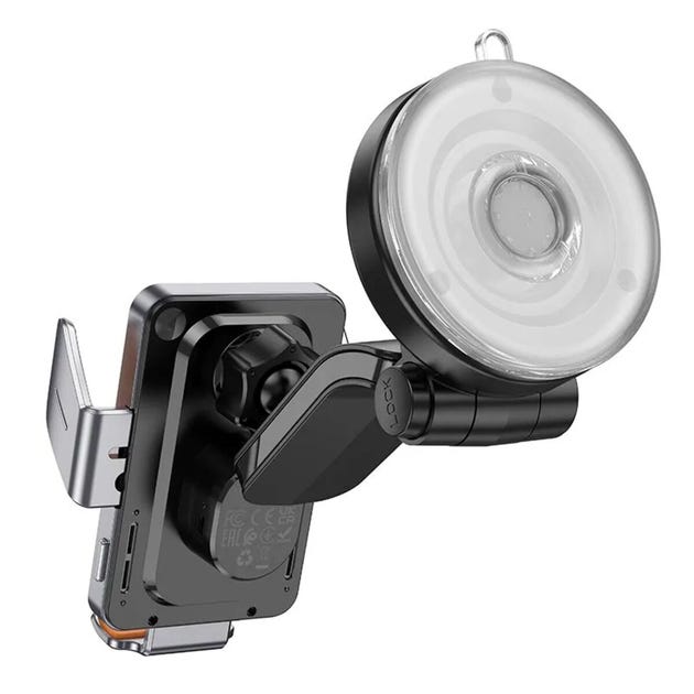 HOCO HW8 Transparent Discovery Edition wireless fast charging car holder(center console)