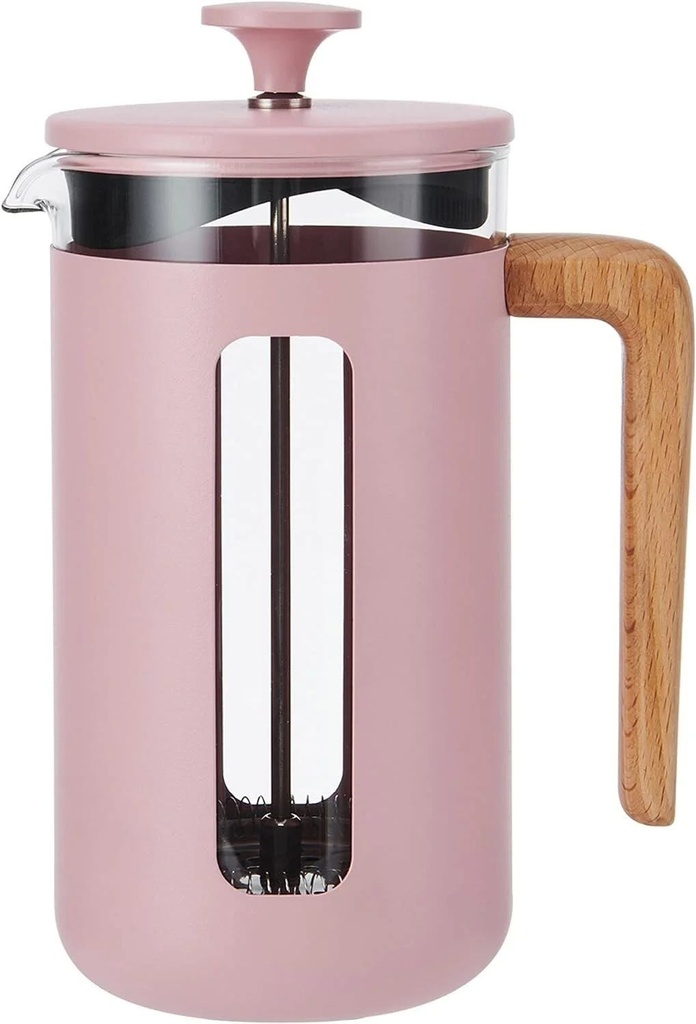 LC PISA CAFETIERE 8 CUP PINK WOOD HANDLE