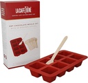 LC SILICONE CHOC MOULD W 24PC SPOONS