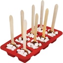 LC SILICONE CHOC MOULD W 24PC SPOONS