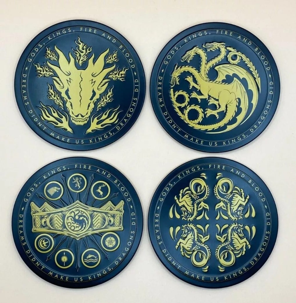 HOUSE OF THE DRAGON - (METAL COASTERS)