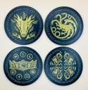 HOUSE OF THE DRAGON - (METAL COASTERS)
