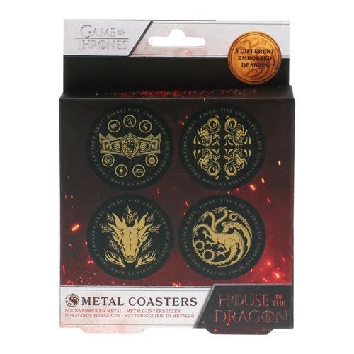 HOUSE OF THE DRAGON - (METAL COASTERS)